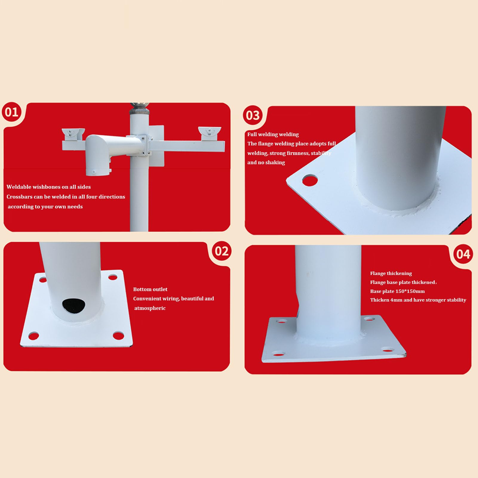 Support de caméra dôme universel, support réglable en aluminium pour la surveillance intérieure et extérieure, idéal pour les écoles, les parkings, les métros