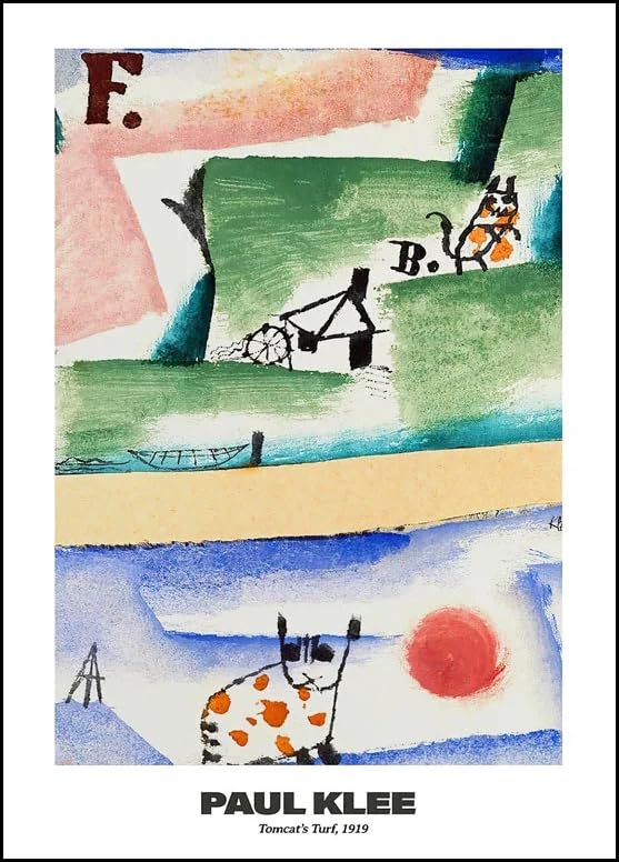 Impression Paul Klee Territoire De Tomcat toile murale pour revitaliser un mur vide