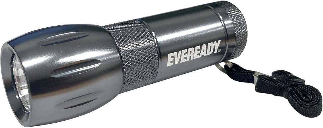 Eveready LED Flashlight, Compact EDC Flashlight for Emergencies and Camping Gear, Flash Light with AAA Batteries Included, Pack of 1 Eveready LED Flashlight, Compact EDC Flashlight for Emergencies and Camping Gear, Flash Light with AAA Batteries Included, Pack of 1