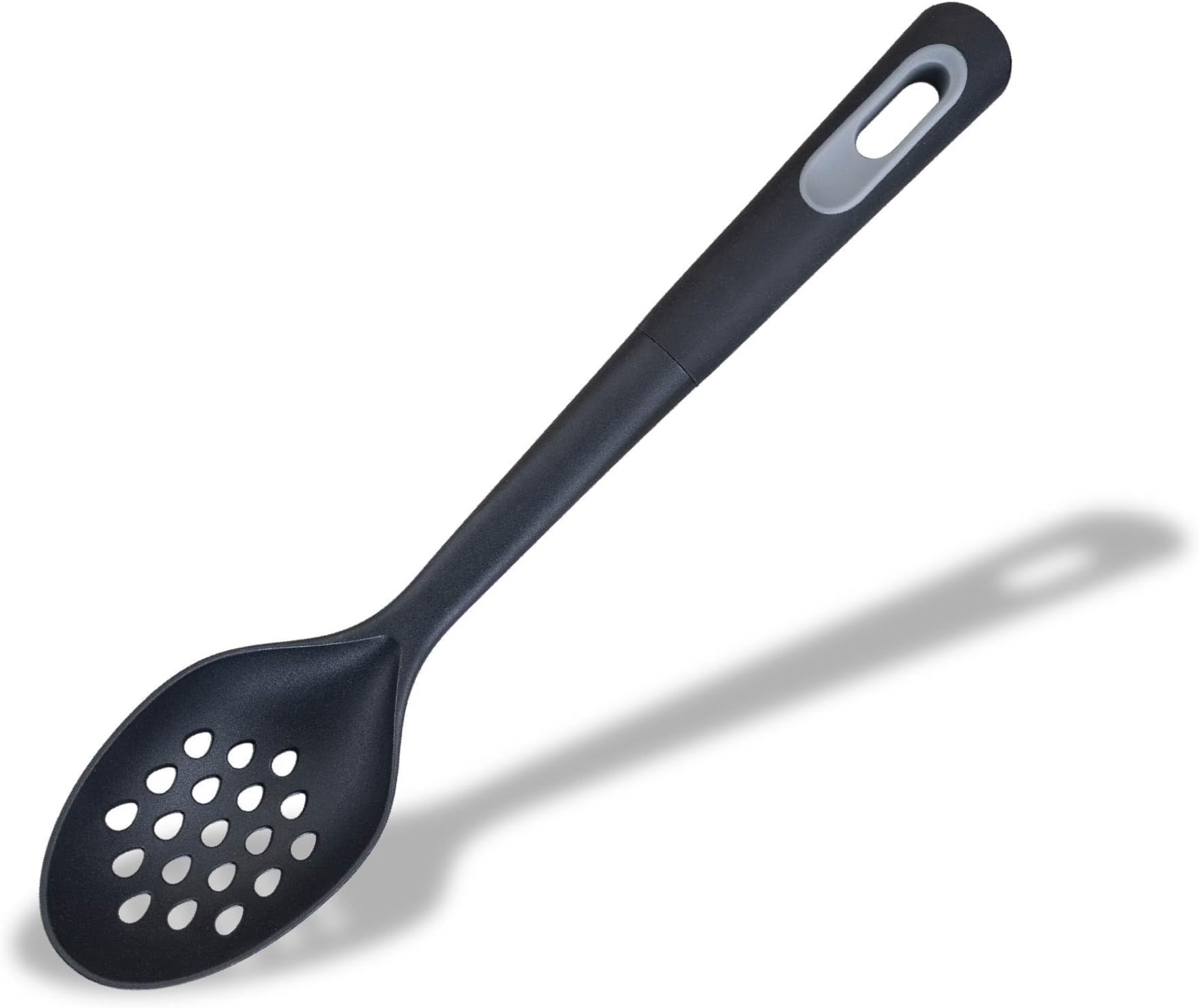Fackelmann PRO Slotted Spoon, Non-Stick Plastic Cookware Spatula, Heat-Resistant for Serving, Draining, Mixing & Stirring, Home & Professional, Large Scooping Cooking Spoon, 30 cm