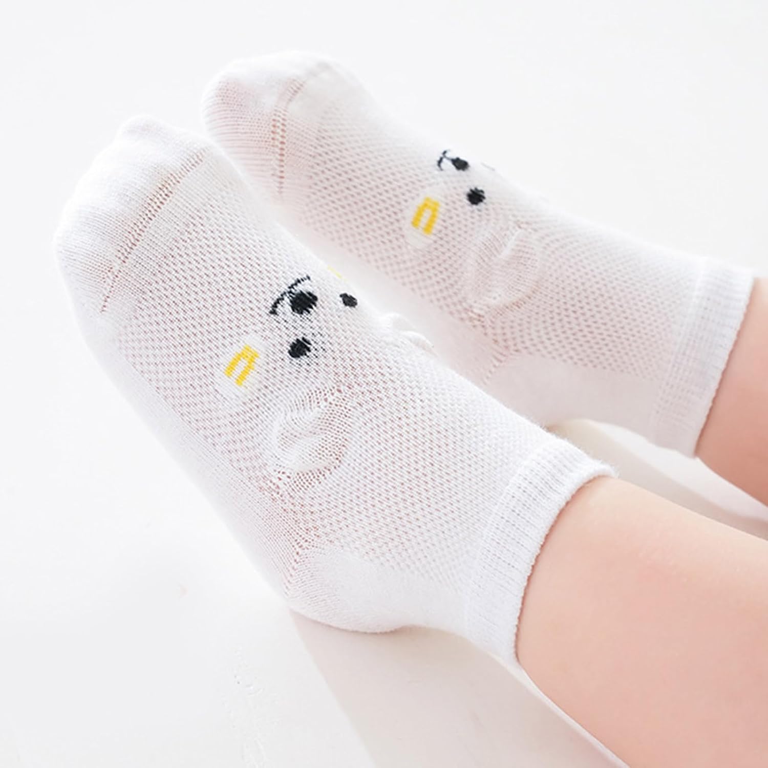 Toddler Socks, Baby Ankle Socks Breathable High Elastic Toddler Sock Spring Cotton Sock with Anti Skid Soles