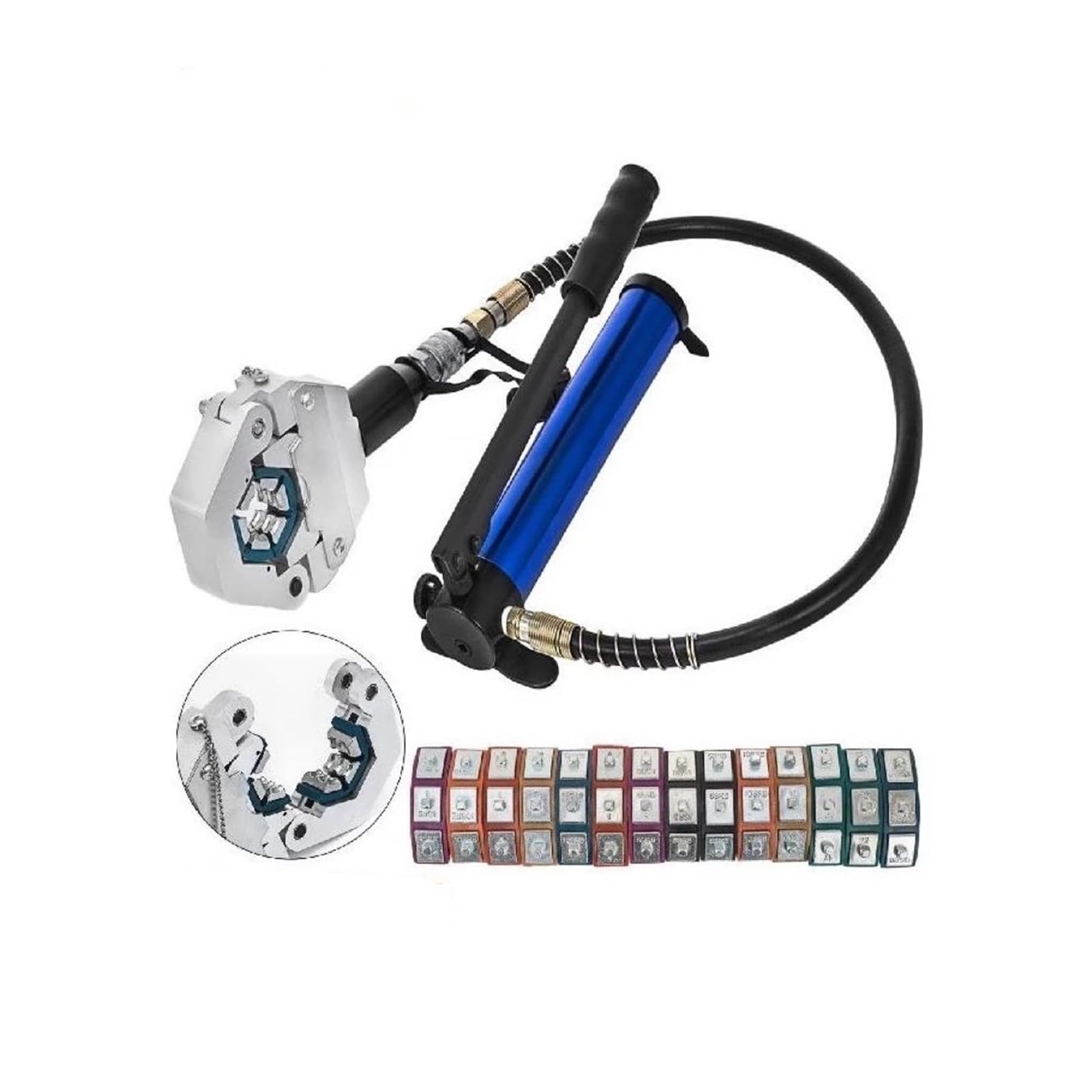 Crimpatrice for tubi idraulici 71500 separabile con pompa in alluminio, set di utensili for crimpatura portatili for la riparazione impianti condizionamento 'aria Per uso fai da te
