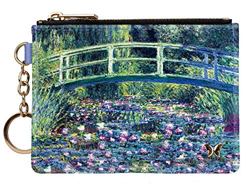 Monarque RFID Keychain Wallet (Monet - Water Lily Pond & Japanese Bridge)