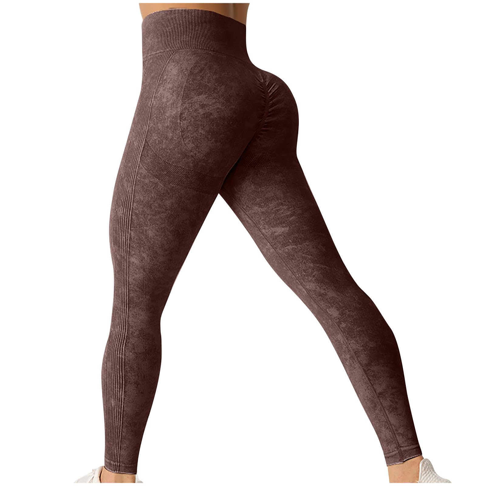 HAOLEI Leggins Deportivos Mujer,Leggins Mujer Push Up Mallas Deporte Cintura Alta Sin Costuras Scrunch Butt Leggings Deportivas Ropa Pantalones Mujer Opaco Elástico para Yoga Fitness Gym