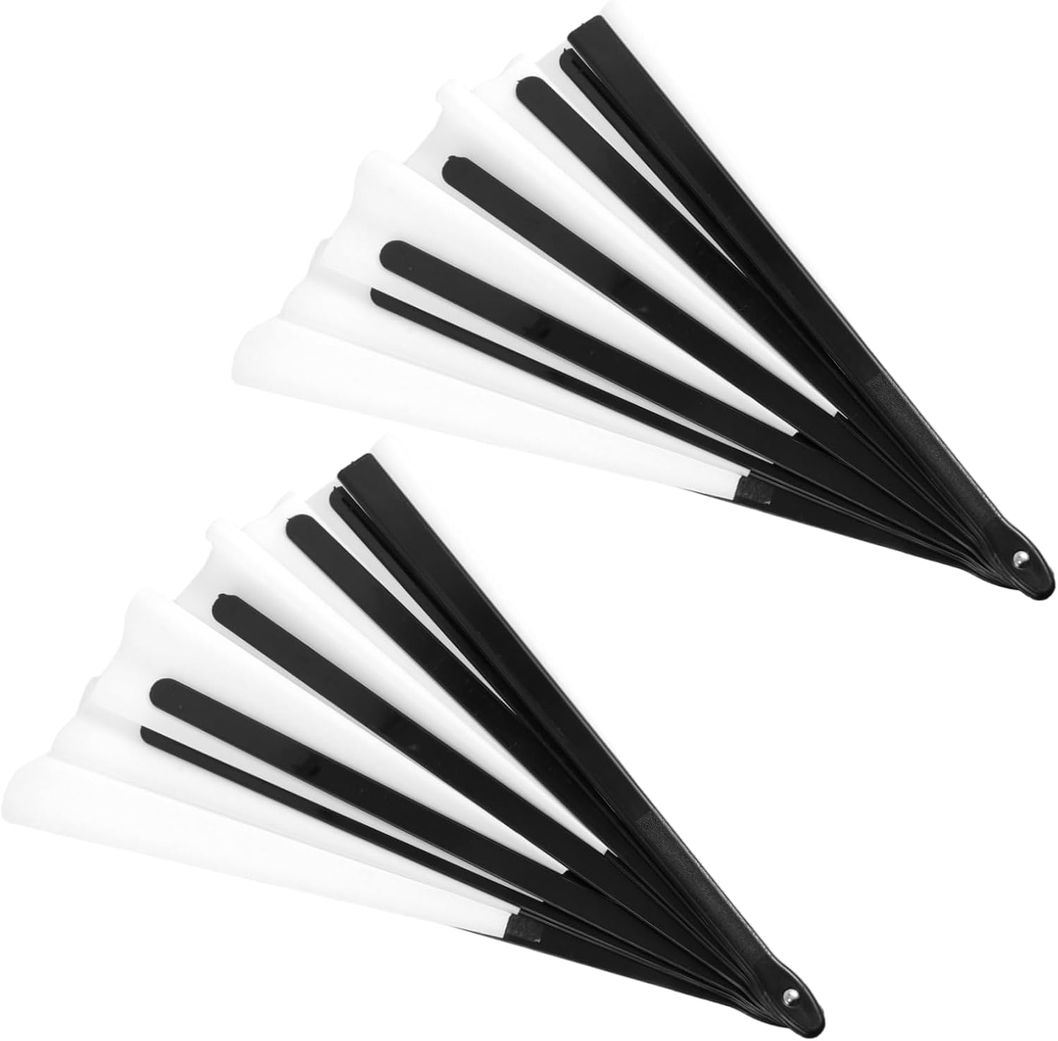 2pcs DIY Folding Fans: Sublimation Blank Handheld Fans Chinese Japanese Kung Fu Polyester for Weddings Parties Outdoor Events and Crafts