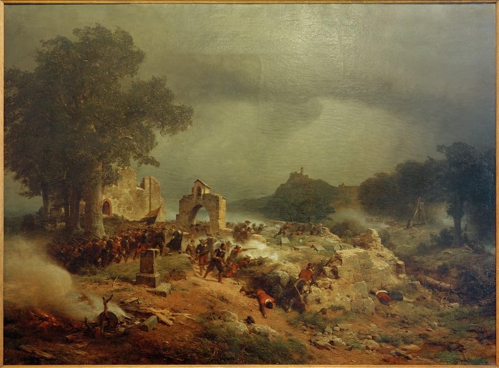 Impression d'affiches Karl Friedrich Lessing Toile Paysage 60x90cm