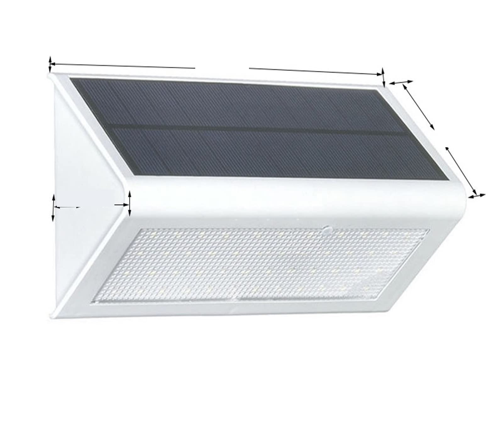 Solarne lampy uliczne, 48LED Solar Street Lights Zewnętrzny Wodoodporny Czujnik Ruchu 4 Tryby Oświetlenia Słoneczne Światło Floodowe Do Ogrodu Patio Bezpieczeństwa na parkingi, tereny wiejskie i przed