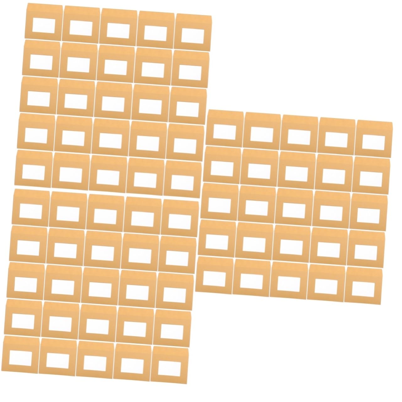 STOBOK 75stücke Kraftpapier Dokumentenumschläge Mit Fenster Robuste Versandtaschen Für Karten Einladungen Und Wichtige Unterlagen Selbstklebend Für Büro Und Versand