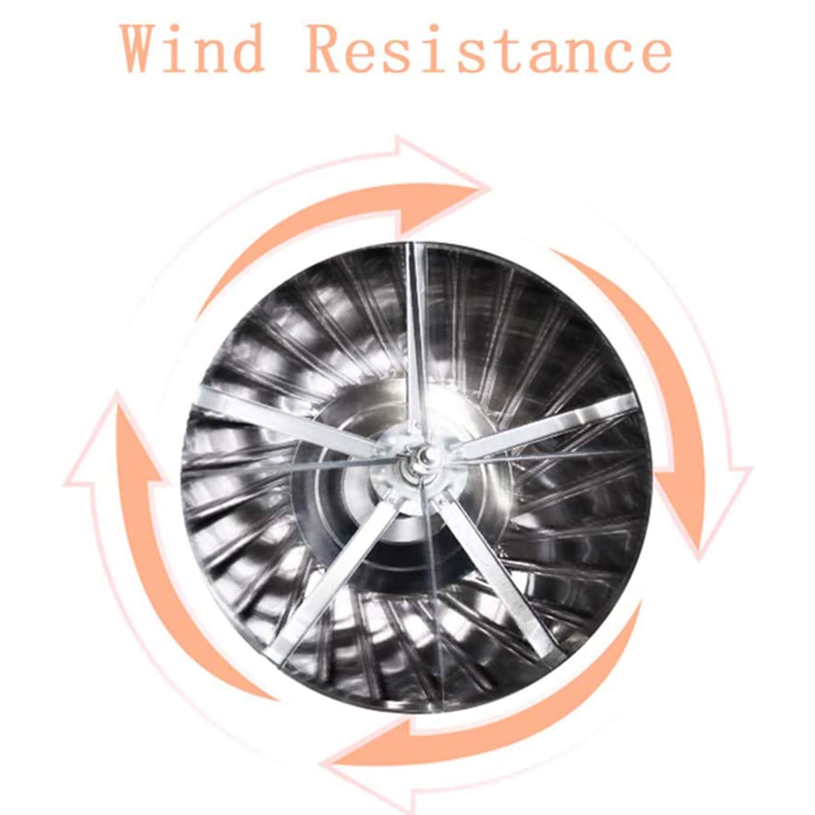 Desiumite Rotierende Kaminhaube Edelstahl | Anti-Downdraught Schutz | Für 150mm Schornsteine | Wetterschutz Spinner