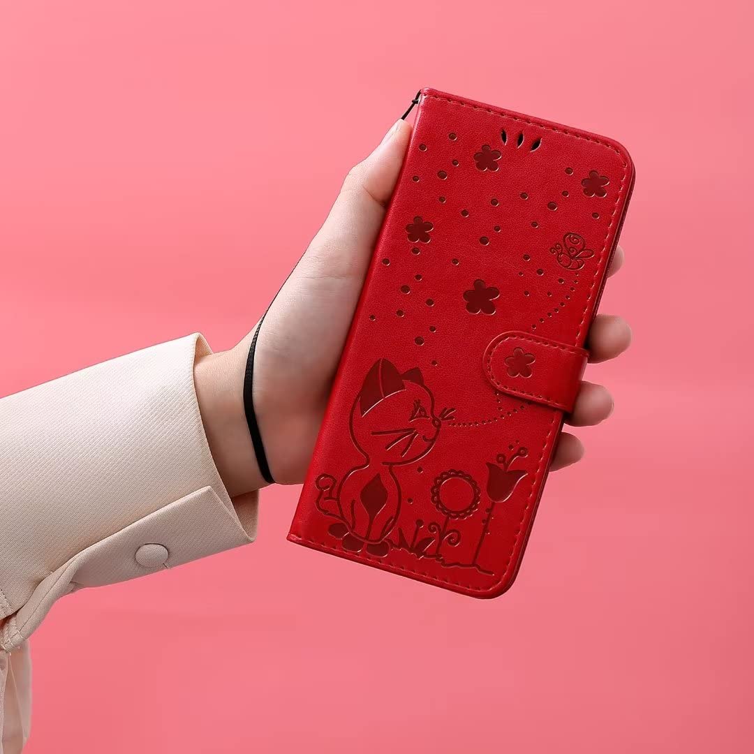 Amazon.com: ZXL for Xiaomi Mi 13 Wallet Case,Cat&Flower Embossed