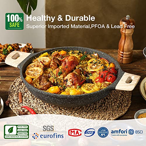 CAROTE-Non-Stick-Kadai-Induction-Kadai-Granite-Stone-Kadhai-with-Lid-Deep-Frying-Pan-Kadai-with-Lid-for-Cooking-Biryani-Pot-24cm24L