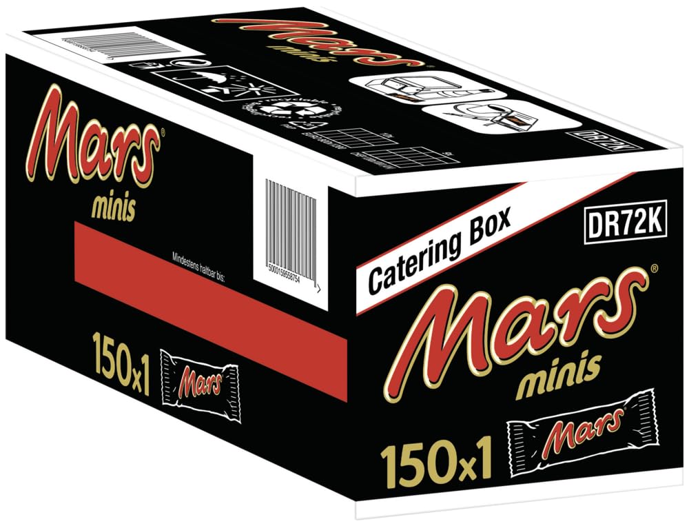 Die Klassiker mit einem Klick - Mars, Snickers und Twix Minis - 3x150 Stück, Schokoriegel Milchschokolade Karamell Erdnüsse