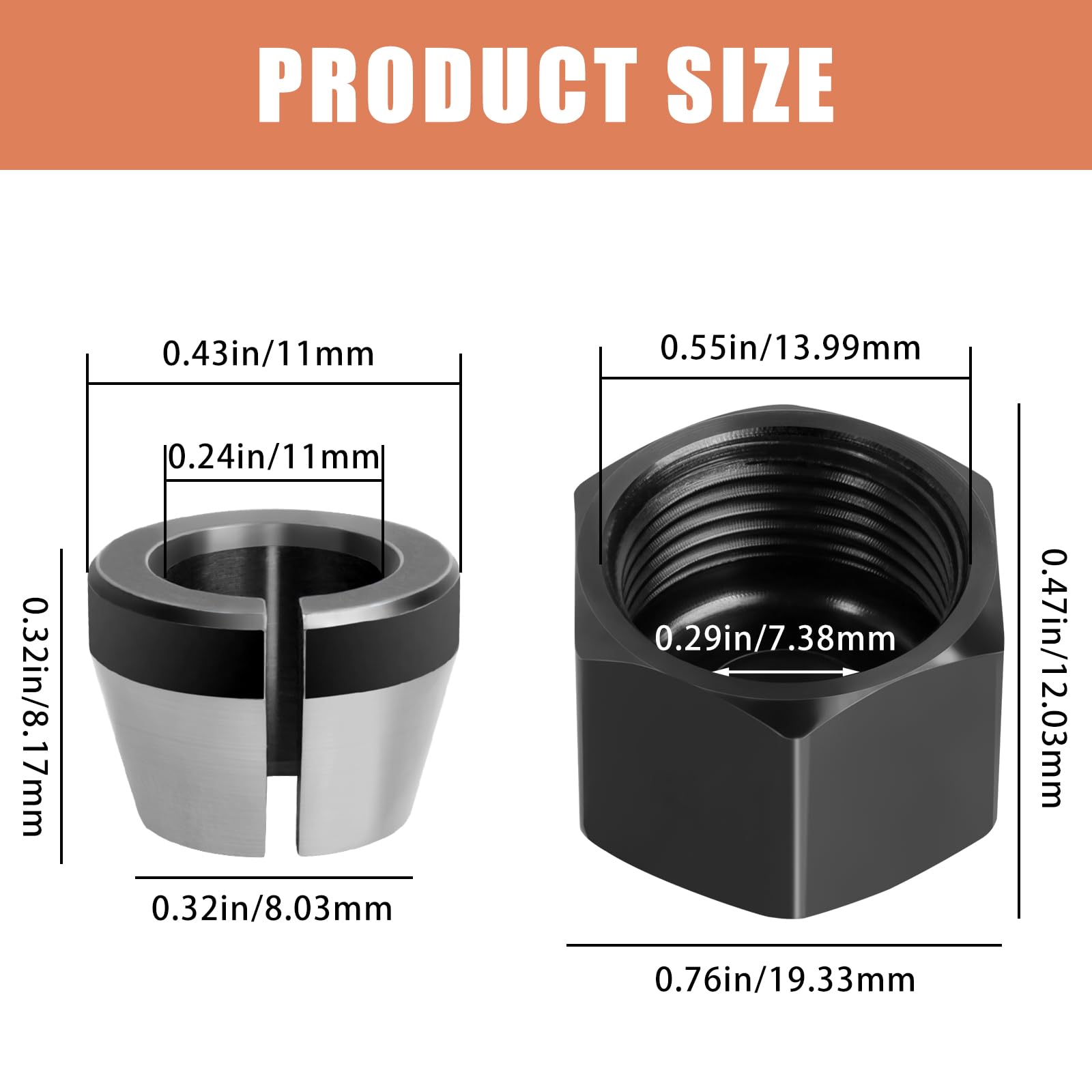 Ridgid Trimmer Collet Replacement - Durable & Reliable -2