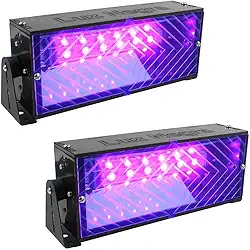 2 Luz Negra Refletor Profissional Deltrônica Lâmpada Led UV