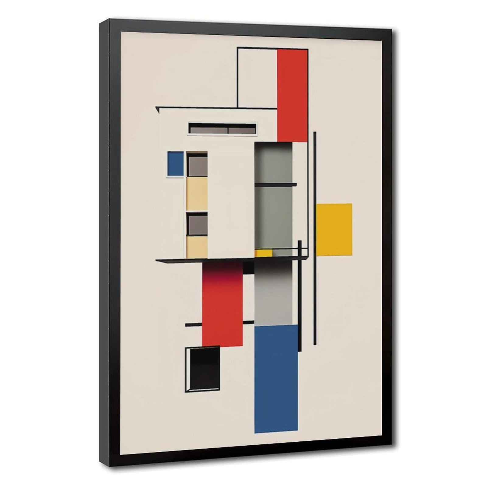 Bareronor Abstract Geometric Canvas Poster Bedroom Decor Landscape Office Room Decor Gift 12" L X 18" W