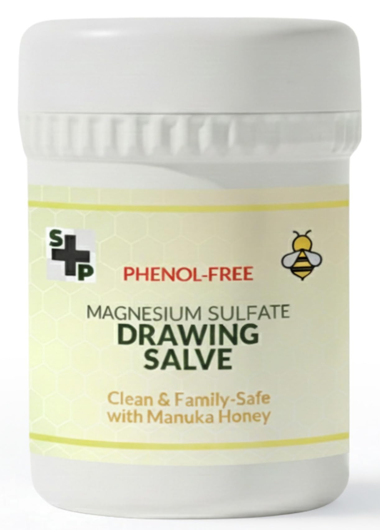 S P Magnesium Sulphate Paste with Manuka Honey - Made with Natural Ingredients Drawing Ointment - Phenol-Free Family-Friendly