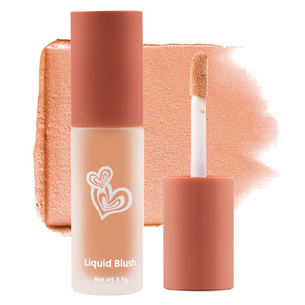 Matte Liquid Cream Blush Makeup Lightweight - Velvet Mousse Texture, Breathable Feel, Sheer Flush Of Color, Natural-Looking, Blush Stick for Cheek, Advanced Hazy Feeling(#06 Nude Cream)