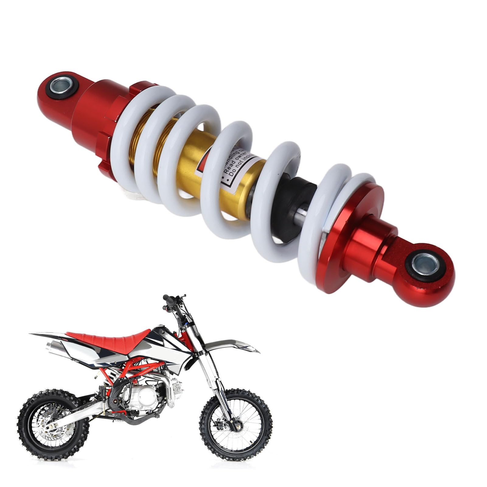 Ammortizzatore Regolabile Smorzamento Durevole per Moto ATV Scooter Fuoristrada 240 Mm 12 Mm 1 unità