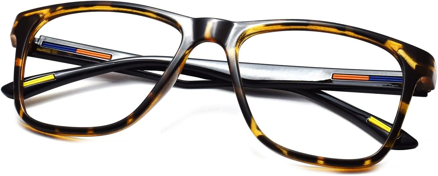 Peter JonesMedium Square Demi Brown Unisex TR90 Optical Frame (DEM-108DA)