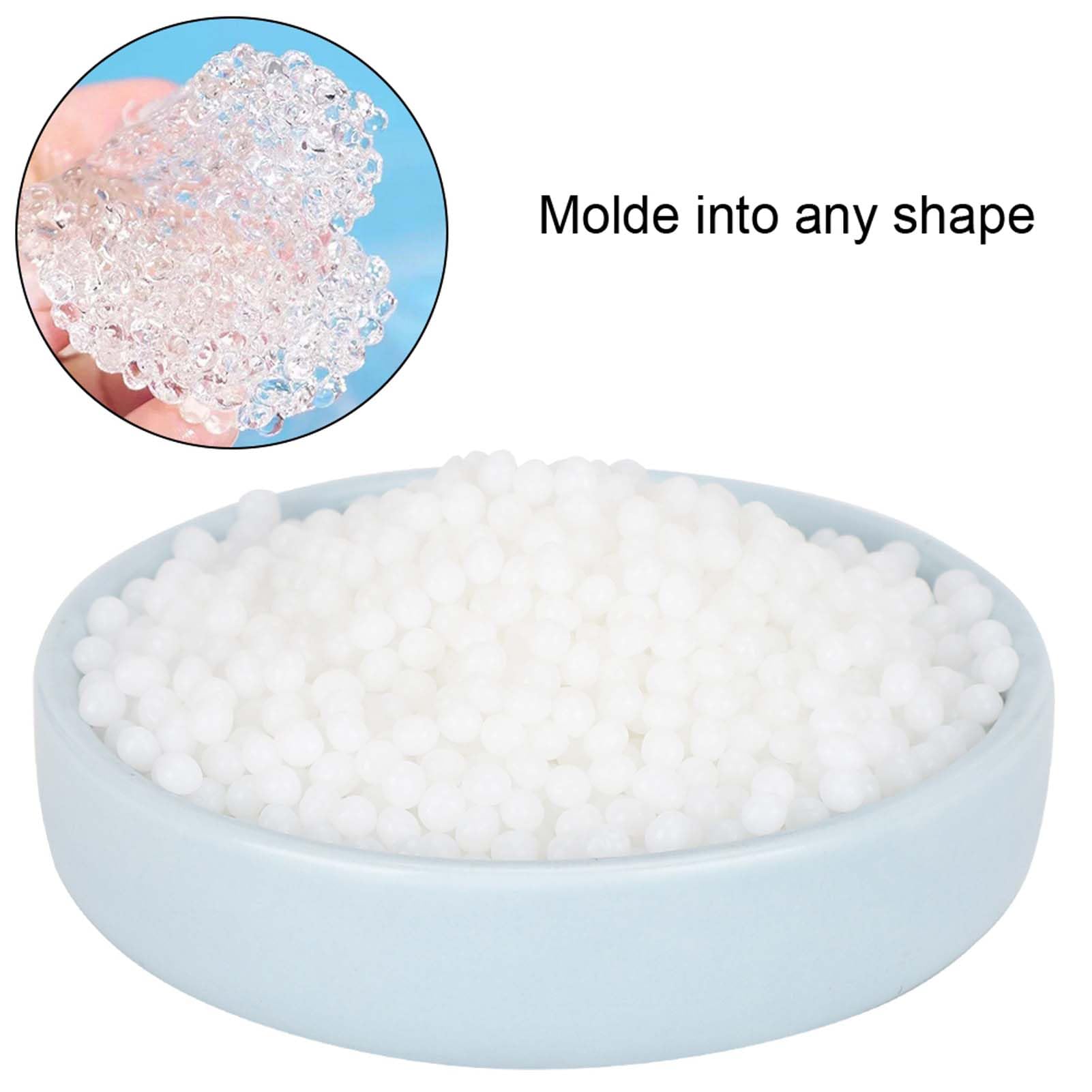 Thermoplastic Beads, Moldable Reusable Plastic Pellets Meltable Reusable Plastic Thermal Beads Softens in Heat for Crafts 500g
