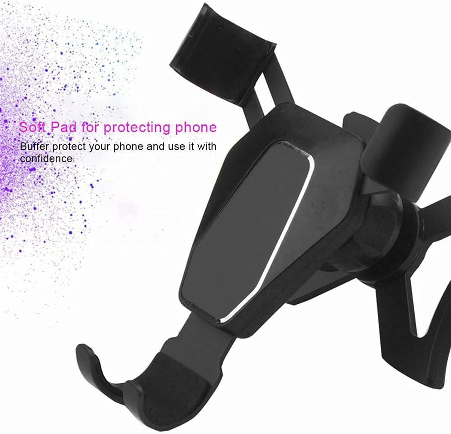 Supporto Telefono Supporto per Telefono per Presa d'Aria per Auto Magnetico per Cellulare Girevole a 360 Gradi per Auto(B)