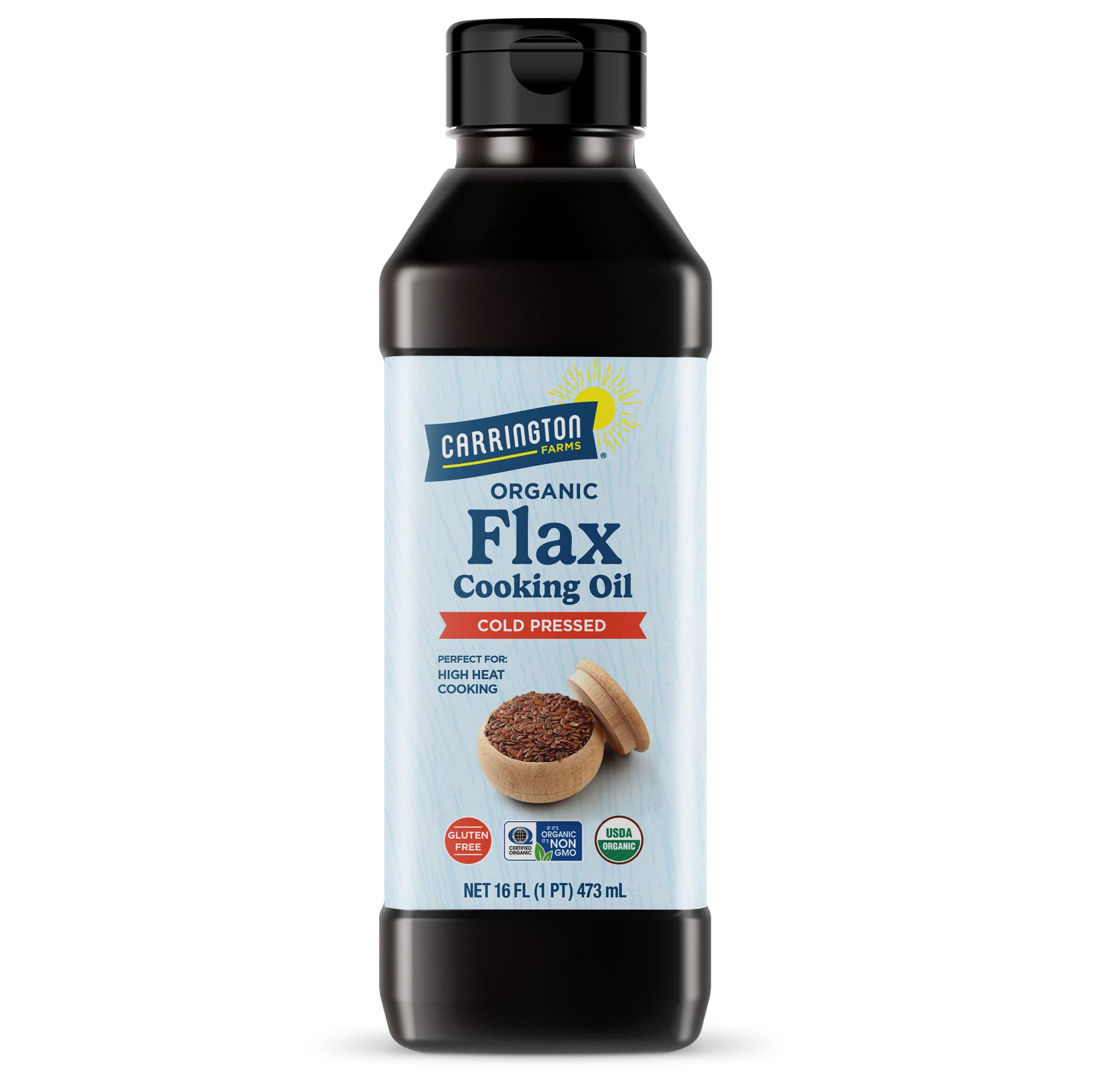 Amazon.com: Carrington Farms Organic Flax Seed Cooking Oil 16 fl