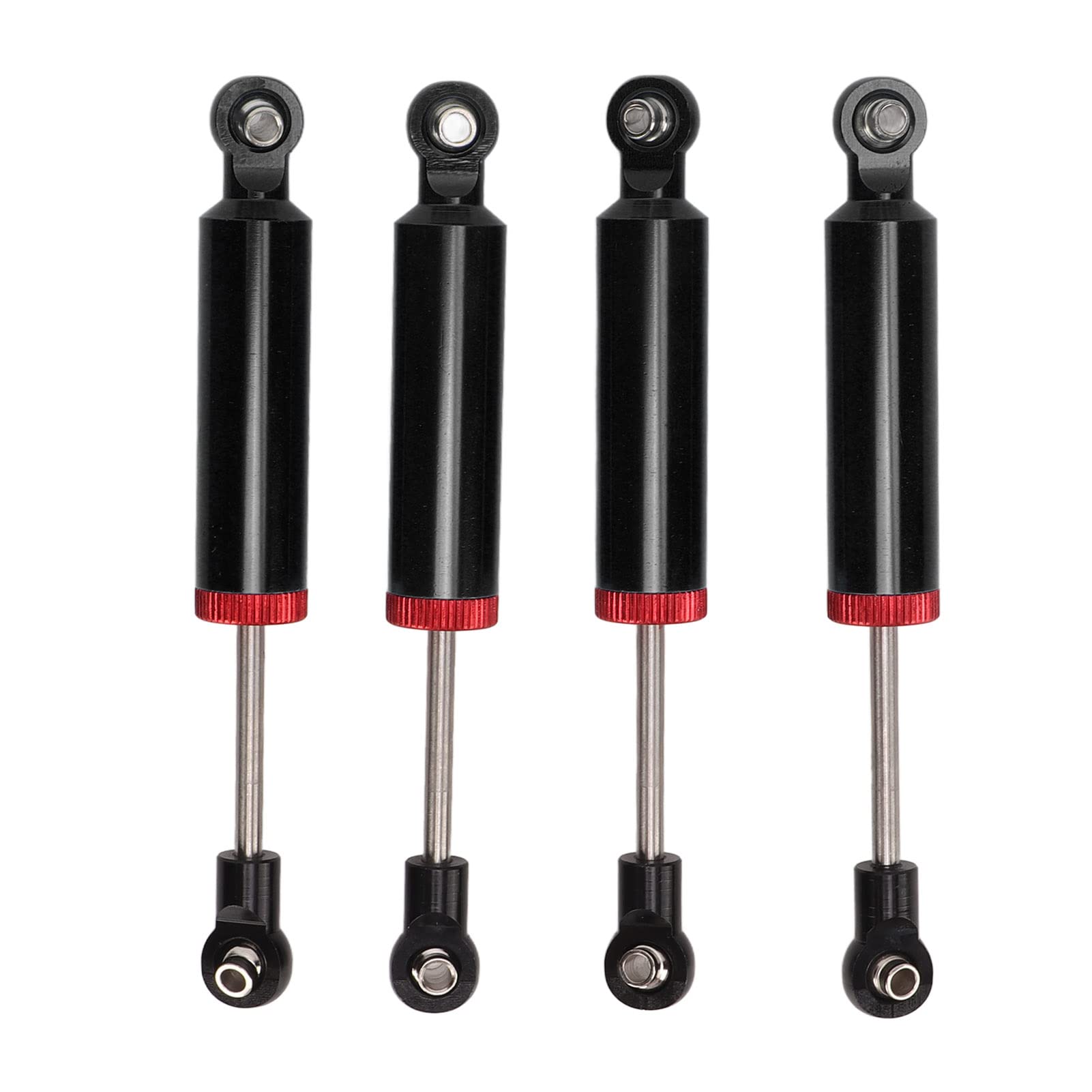 for RC Crawler Car Shock Absorber, 4pcs 100mm Dampers with Internal Spring, for SCX10 1/10 Scale Off-Road Vehicle, Enhanced Performance, Smooth Suspension, Durable Constr (Black)