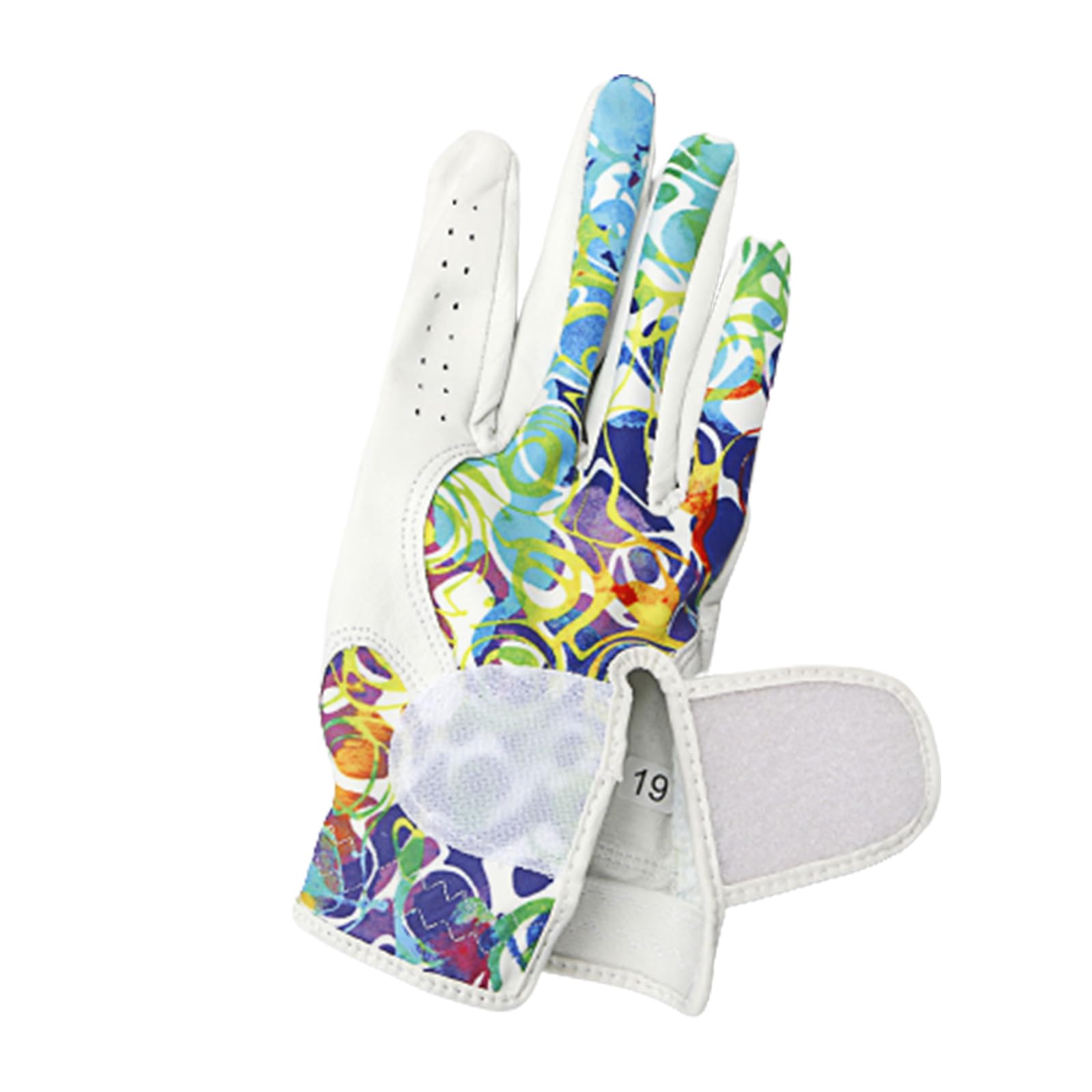 2 Paar Golfhandschuhe für Damen, Linke und Rechte Hand, Weiches, Atmungsaktives Leder, Phantomfarben, Golfhandschuhe für Damen, Zubehör,L(Length19cm)