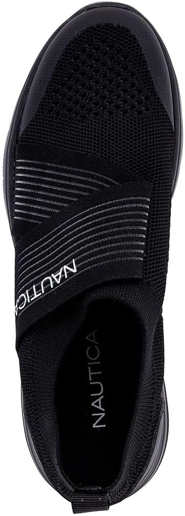 Nautica Women’s Slip On Sneakers Lightweight Walking Shoes Breathable Mesh Comfort Stretch Strap Casual Everyday Sneaker - Image 4