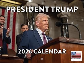 President Trump Calendar 2026 Wall Monthly | American Made In The USA