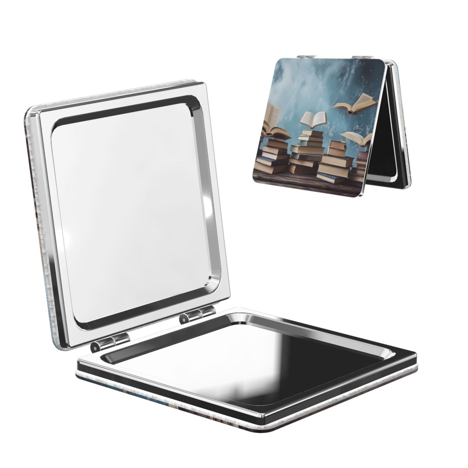 DWVTSLH The Sky Compact Mirror for Purse, Double-Sided 2X/1X Magnifying Mirror for Women Men, Travel Makeup Mirror for Handbag, Handheld Vanity Mirror for Gift