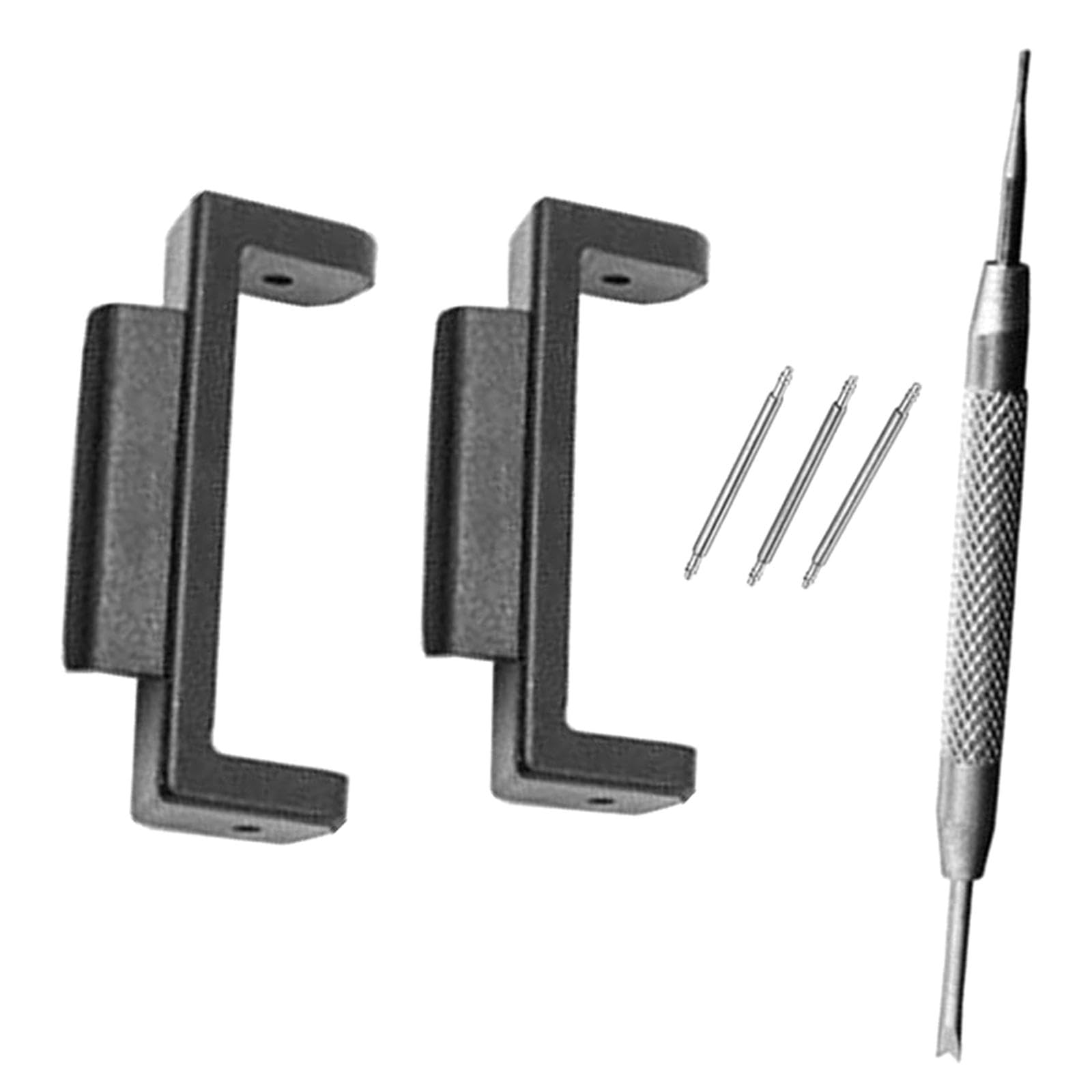 APLVFFZH 2 Pieces Watch Band Connectors, Convert 16mm to 22mm Strap Connectors Adapters, for 110, Black