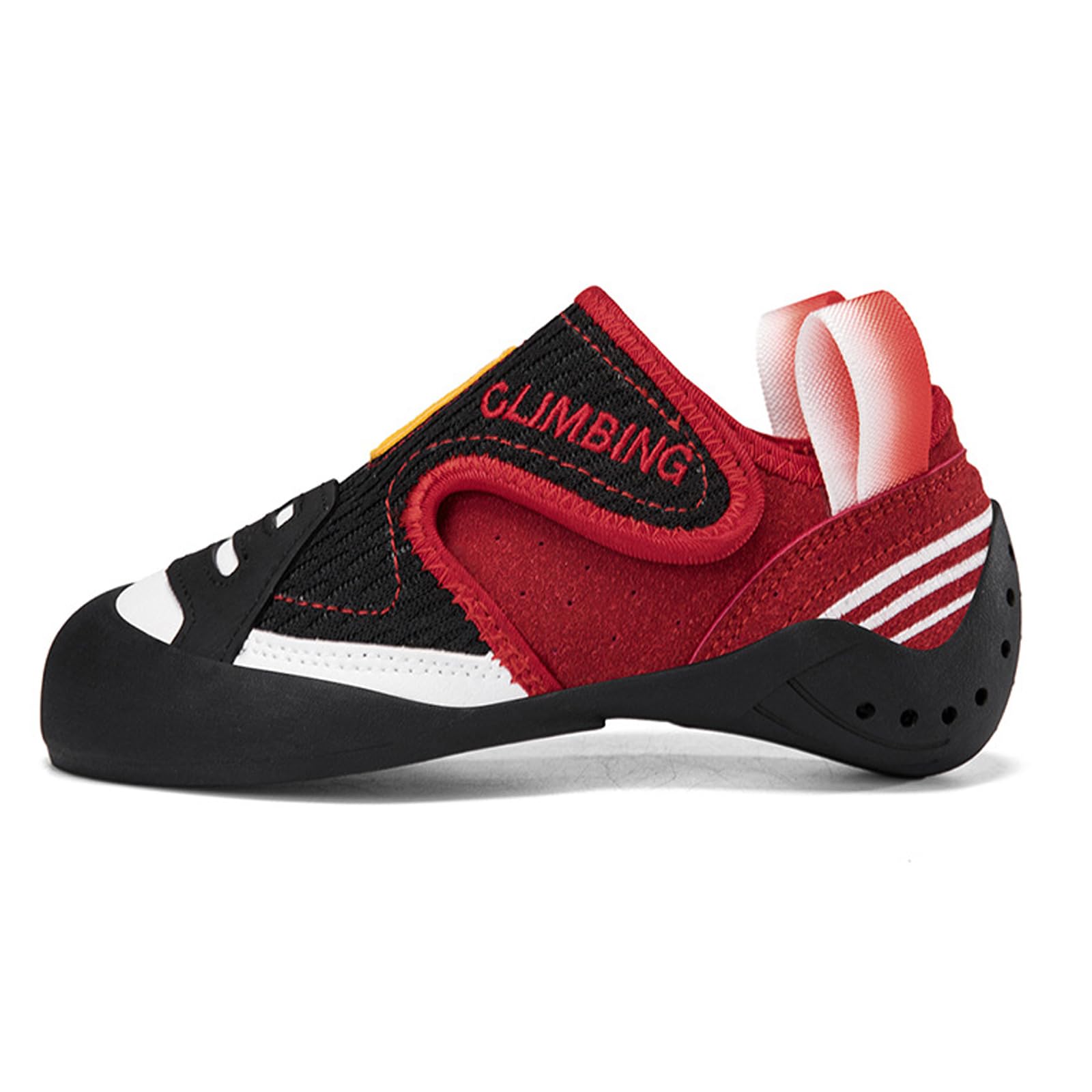 Zapatos de escalada Goma pegajosa Zapatillas Entrenamiento Boulder Modelo slip-on Refuerzo en la puntera Tallas: 32-44 Con cinta adhesiva FáCil De Poner Quitar para Gimnasio y Escalada