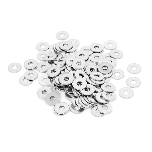 Miniatura 15 de uxcell Arandela plana sellada de acero inoxidable M1.0.236 x 0.012 in para tornillo de perno 100Pcs