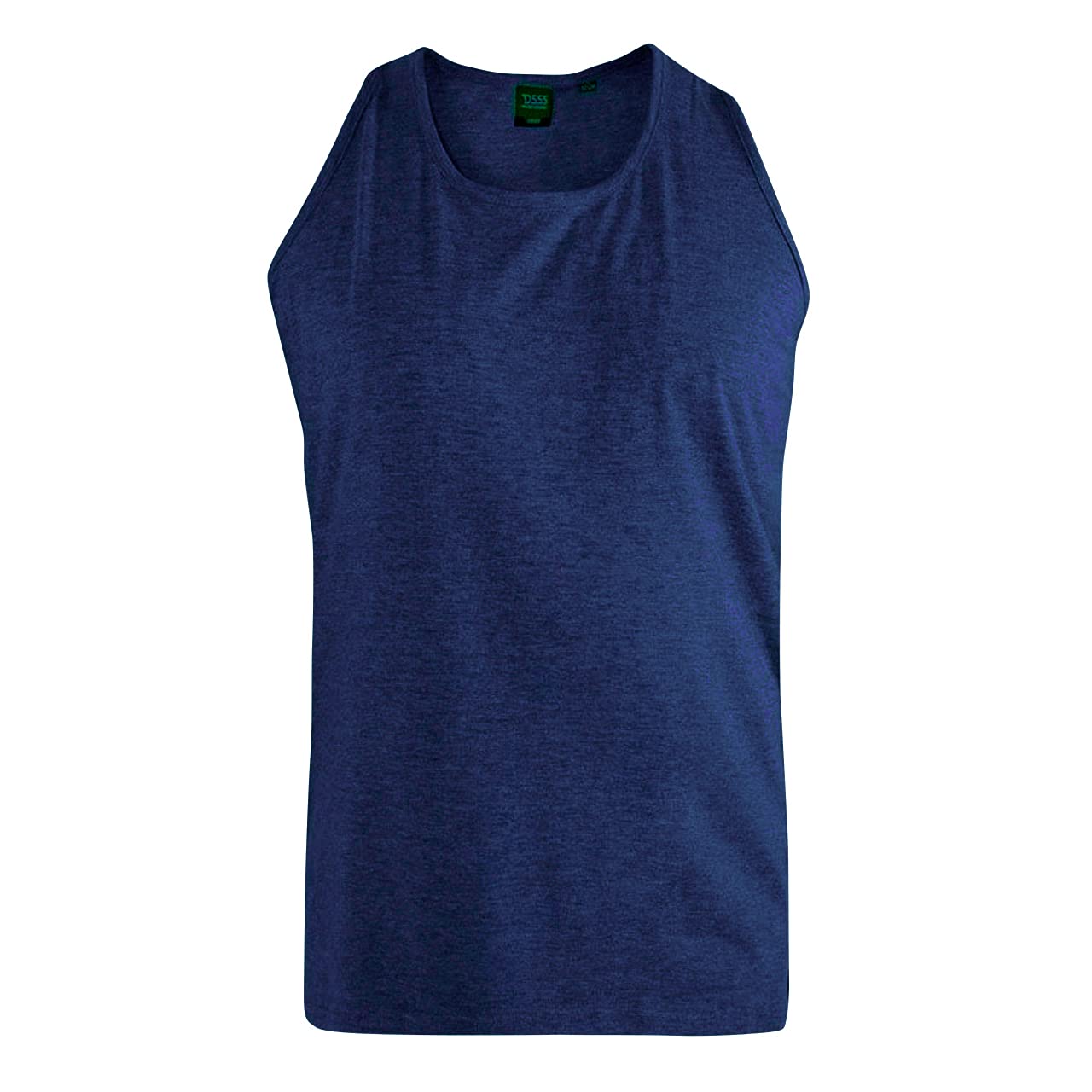 D555 Mens Adults Fabio Plain Muscle Vest Navy 6XL