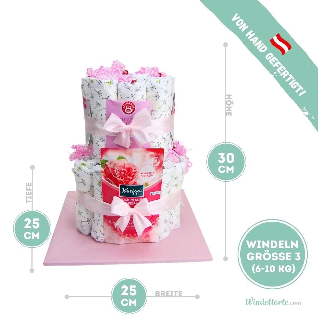 für MAMA & BABY [VERWÖHNEN] - Jungen & Mädchen - Neutral Unisex - Geschenk zur Geburt - Baby Party - Babyshower - Pullerparty - Babyartikel - Windeln - Geschenkkorb - Torte kaufen