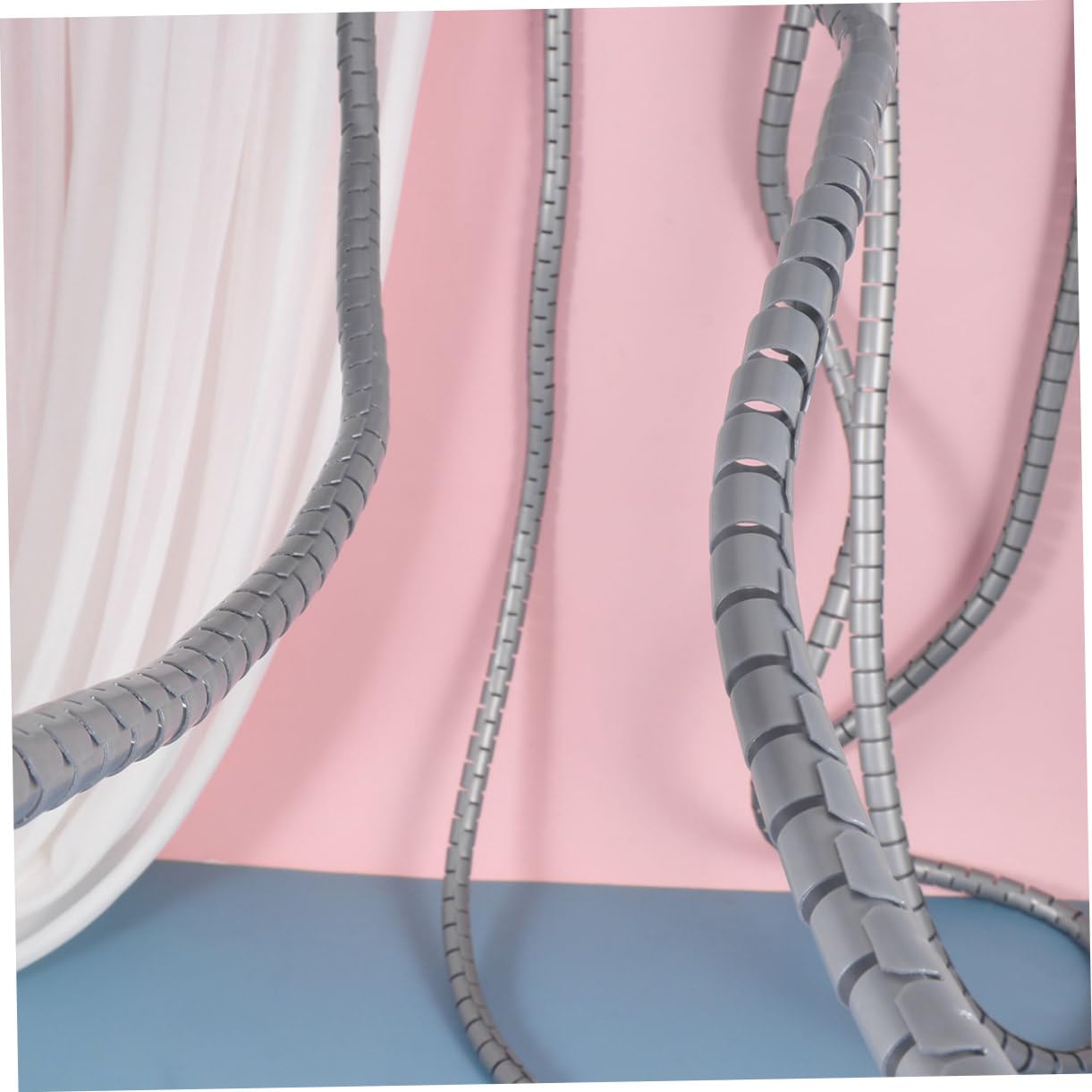HEMOTON 2pezzi Organizzatore Flessibile Guaina Protezione Per Scrivania Per Riorganizzare e Tidy up Fili Elettrici