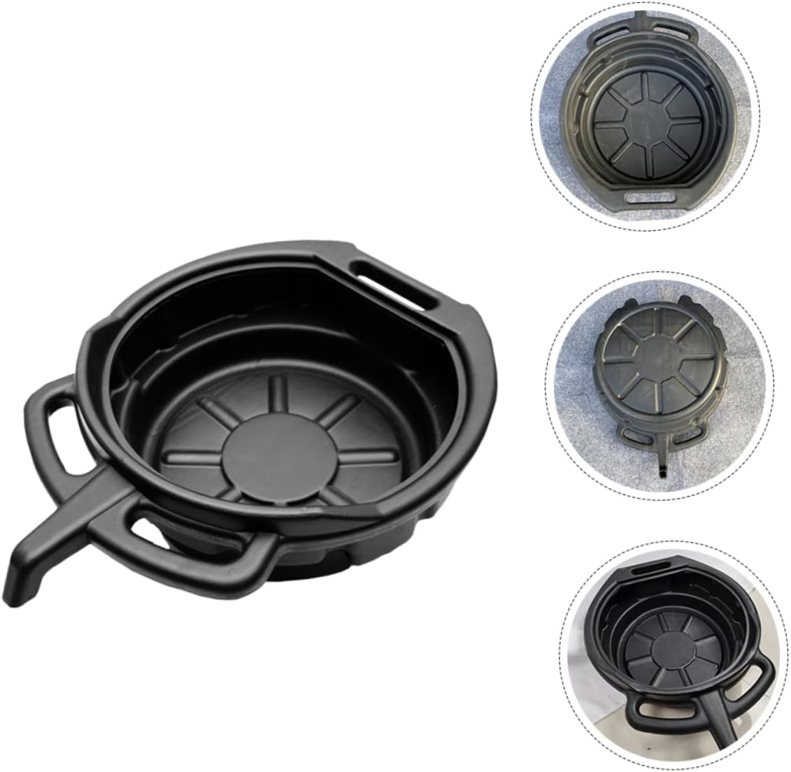Oil Drain Pan 8L Waste for Automotive Maintenance Sturdy Oil Drain Tank Funnel for Cars and Motorcycles