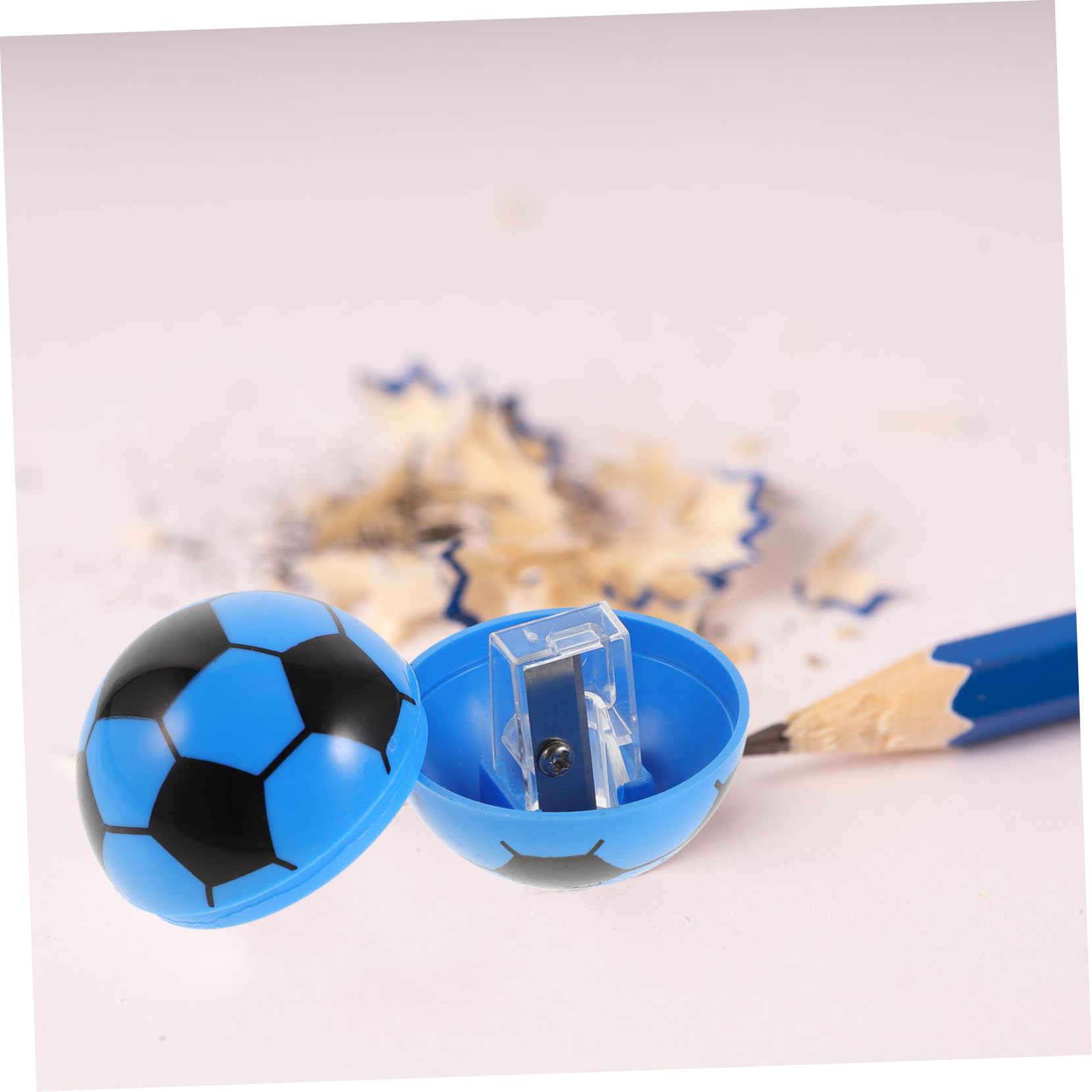 DOITOOL 4 Sätze Fußball Bleistiftspitzer Handspitzer Für Studenten Büroaccessoires Effektives Schärfen Schreibutensil Für Schule Und Büro 20 Stück * 4