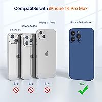 Vista 1110 de Miracase Funda diseñada para iPhone 13 Pro Max con protector de pantalla, [forro de microfibra suave antiarañazos], funda protectora de silicona