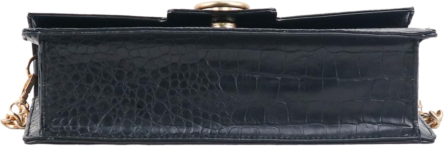Jessica Simpson Women's Brooke Clutch, Stylish Shoulder Bag With Chain Strap & Gold Accents