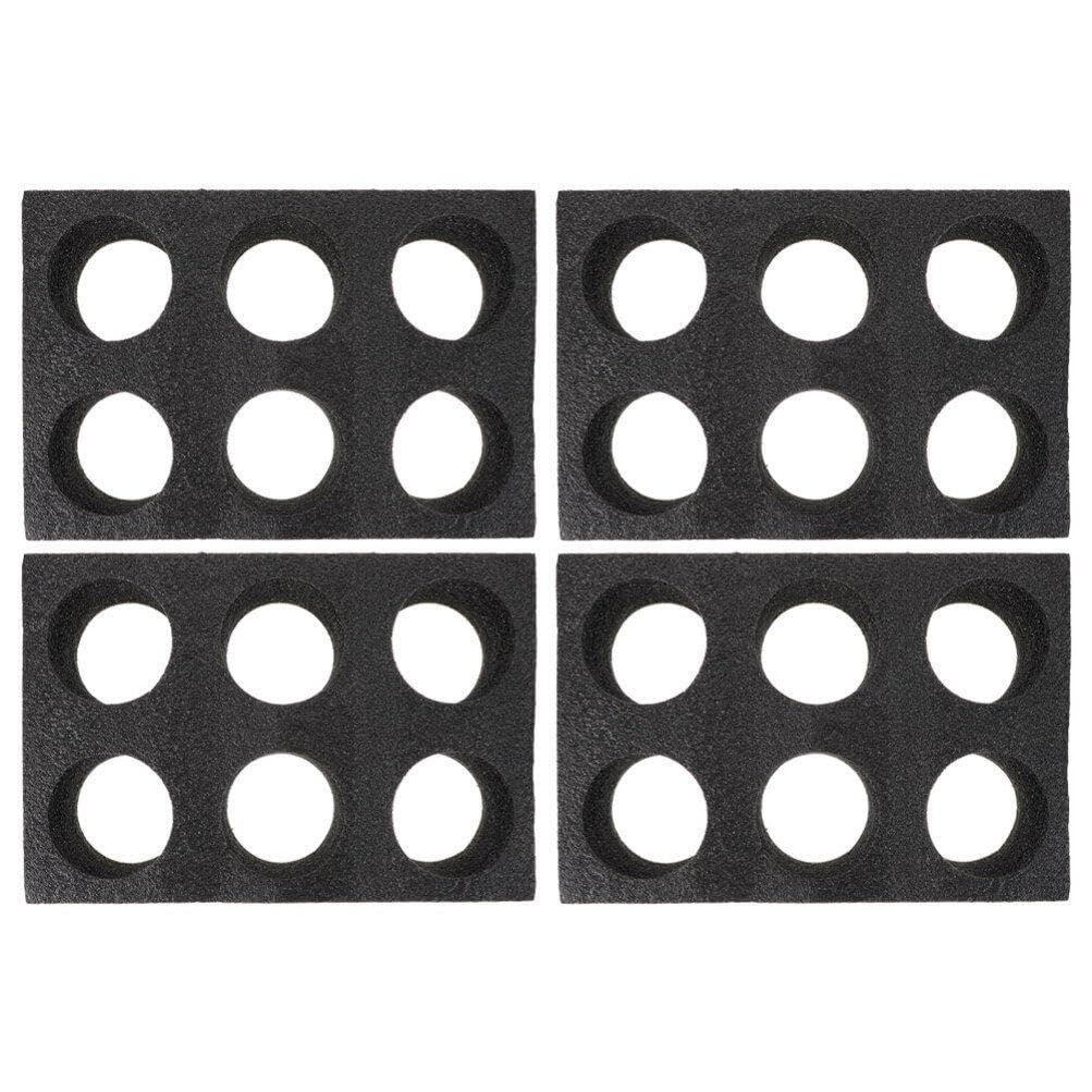 OUNONA 4 Pièces Porte-Gobelets À Emporter Plateau De Tasse En Mousse À 6 Cavités Pour Emporter Porte- Outil D'emballage De Boisson Pour Camping Pique- Magasin À Emporter