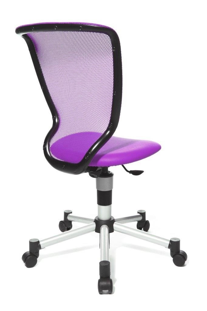 Topstar 71487S07 Titan Junior, Schreibtischstuhl, Kinderdrehstuhl, Jugenddrehstuhl, Netzrückenlehne und Bezugsstoff lila