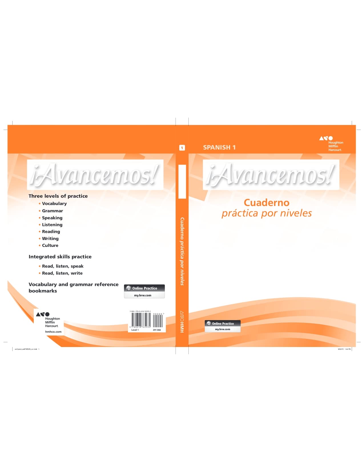 Avancemos: Cuaderno, Practica por niveles, Student Edition, Level 1 (Spanish Edition)