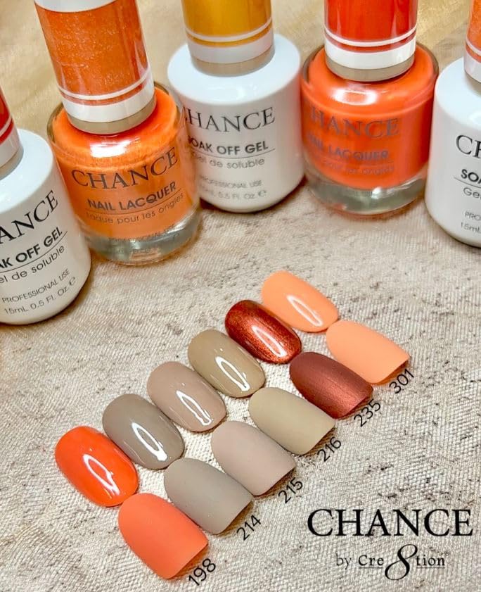 Miniatura 2 de Chance Matching - Gel de color y laca de uñas de 0.5 onzas, 36 colores, colección de otoño (235)