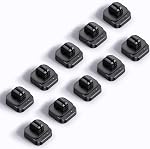 5Pack Cable Spring Holder Clips, Organisateur de cordon pour le bureau - Lamicall Clip à cordon réglable, Organisateur de porte-fils, Téléphone USB Chargeur Cable Holder, Gestion de fil pour le bureau mural de voiture, Mom Gift