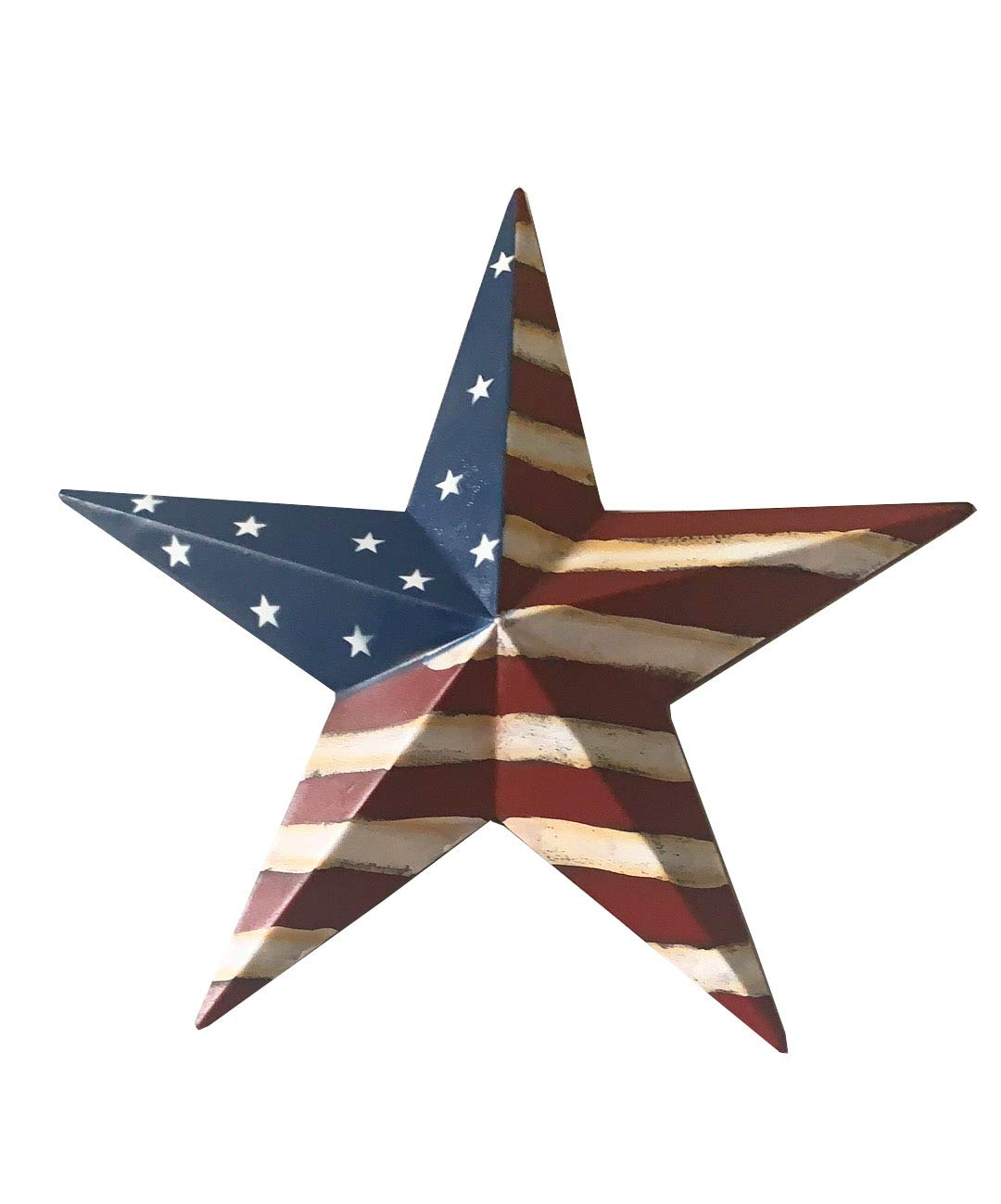 12" Patrotic OLD Glory American Flag Barn Star July of 4th Decoration