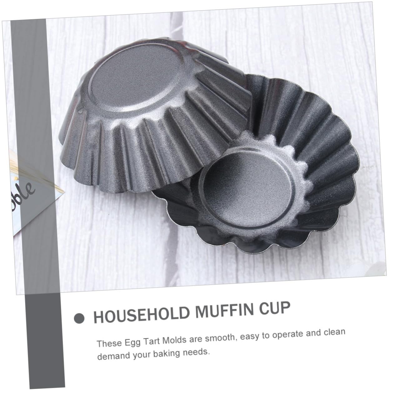 SHOWERORO 15piezas Molde Para Tarta De Huevo Espesado De Carbono Molde Antiadherente Para Tartaletas De Huevo Accesorio Para Pudín Para Repostería Doméstica