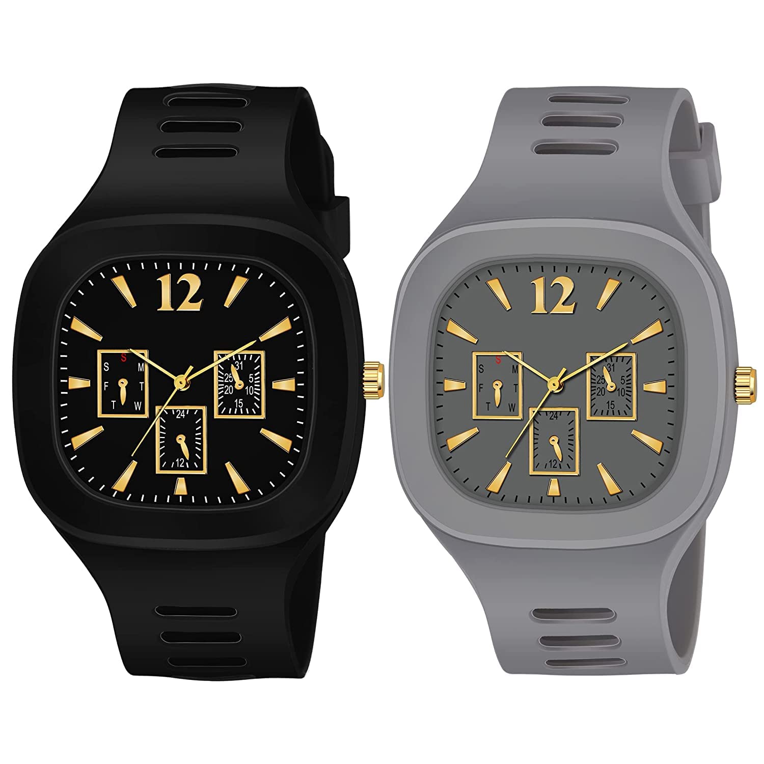 Endeavour Branded Silicone Strap Analogue Sports Watch Rectangular Dial New Model 2022 Men Watches Boys Watches Boys Watch Quartz Wrist Watches for Men or Boys (Black Grey) (B0B71QD1FY) Amazon Price History, Amazon Price Tracker
