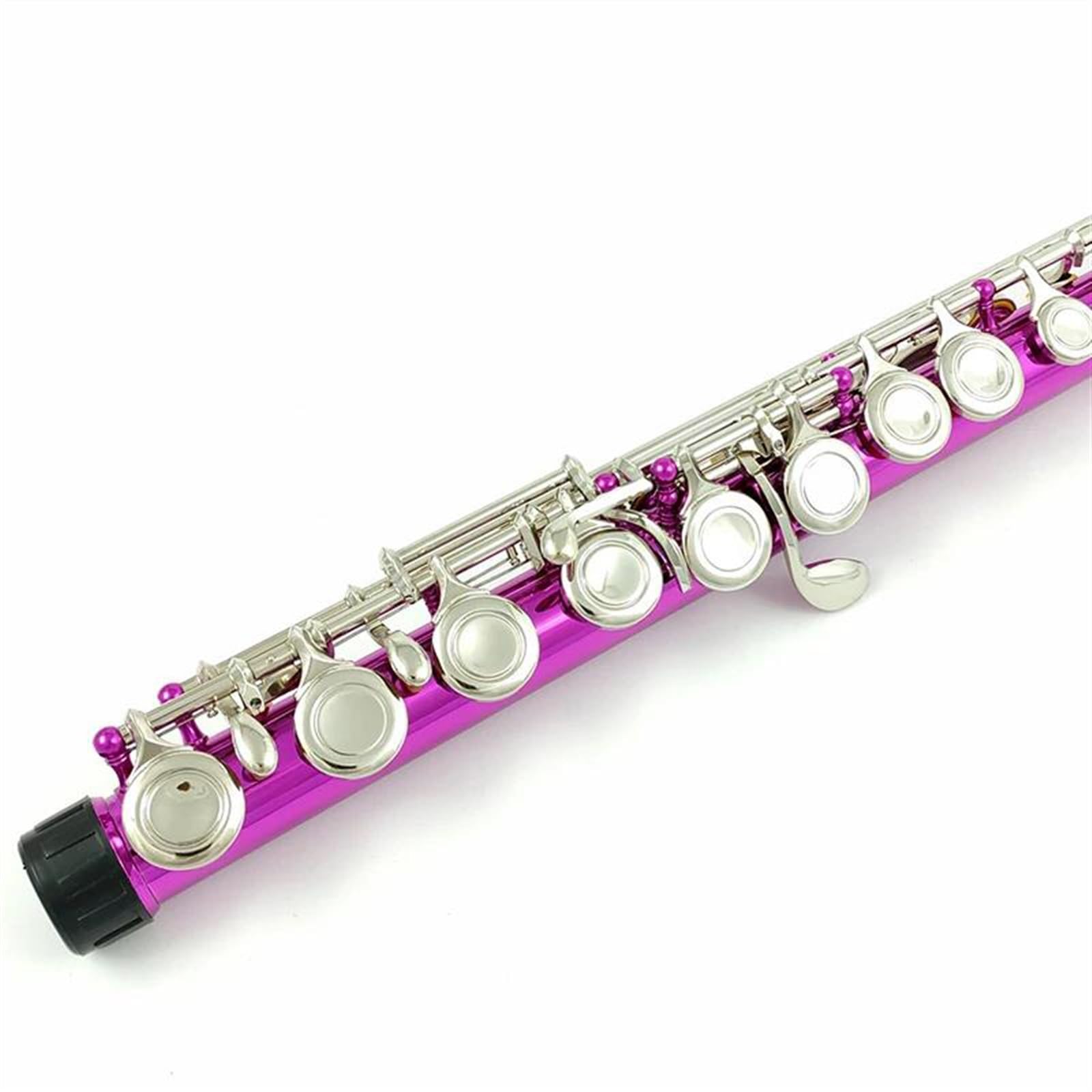 Flauto Traverso Flauto Rose C Keys 16 Fori Ravvicinati Materiale Cupronichel Flauto Nichelato Con Chiave E